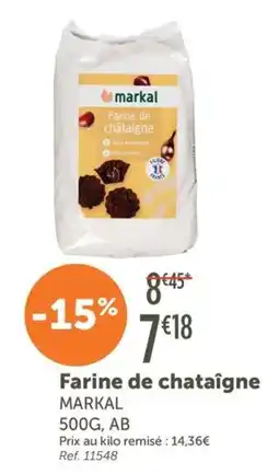 L'Eau Vive MARKAL Farine de chataigne offre