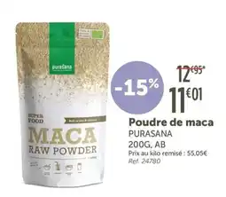 L'Eau Vive Purasana Poudre de maca offre