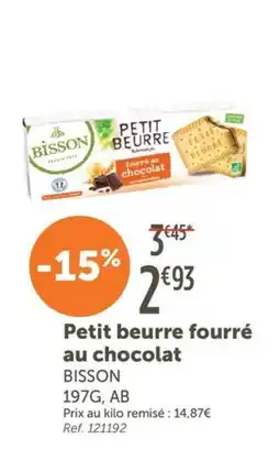 L'Eau Vive Bisson Petit beurre fourré au chocolat offre