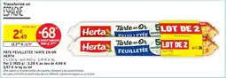 Intermarché Express Herta Pâte feuilletée tarte en or offre