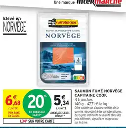 Intermarché Express CAPITAINE COOK SAUMON FUMÉ offre