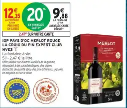 Intermarché Express MERLOT IGP PAYS D'OC offre