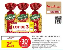 Intermarché Express PANZANI PÂTES CRÉATIVES PIPE RIGATE offre