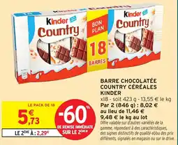 Intermarché Express Kinder Country offre