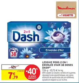 Intermarché Express Dash Lessive Pods 2 en 1 offre