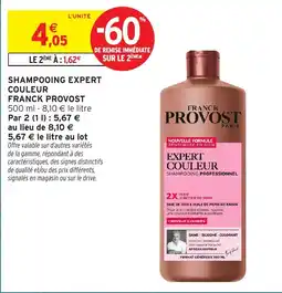 Intermarché Express FRANCK PROVOST SHAMPOOING EXPERT COULEUR offre