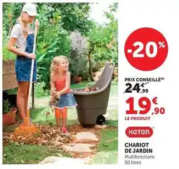 Hyper U Chariot de jardin offre