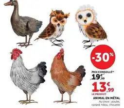 Hyper U Canard - animal en métal offre
