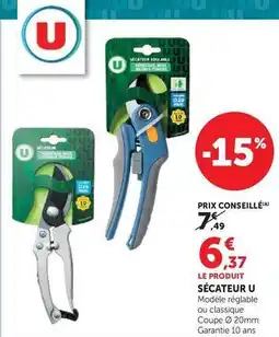 Hyper U U - sécateur offre