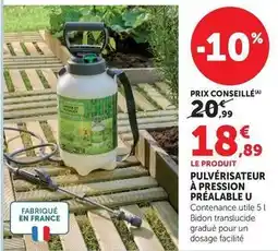 Hyper U U - pulvérisateur à pression préalable offre
