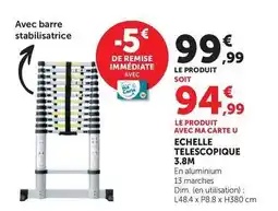 Hyper U U - echelle telescopique 3.8m offre