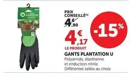 Super U Plantation - gants u offre