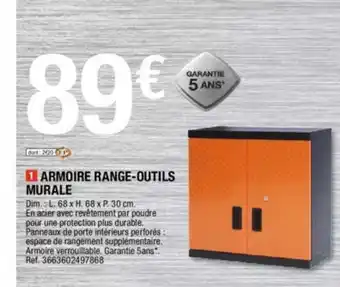Brico Dépôt Armoire range-outils murale offre