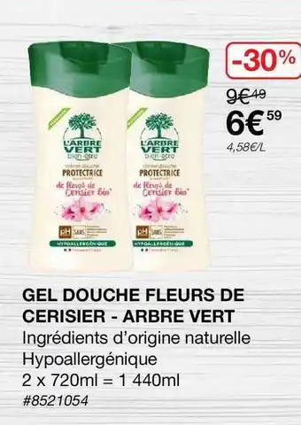 Costco Gel Douche Fleurs De Cerisier - Arbre Vert offre