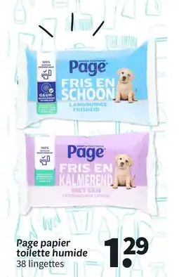 Wibra Page papier toilette humide offre