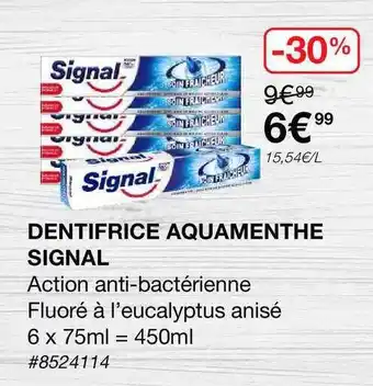 Costco Dentifrice Aquamenthe Signal offre