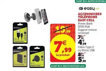Hyper U Easy cell accessoires téléphone offre