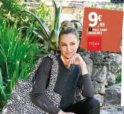 E.Leclerc Tissaia Pull sans manches offre