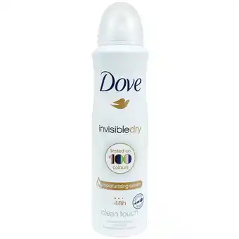 Action Déodorant dove invisible dry offre