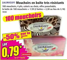 Norma DAUNASOFT Mouchoirs en boîte très résistants offre