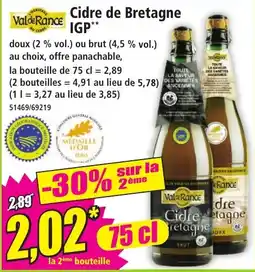 Norma Val de Rance Cidre de Bretagne IGP offre