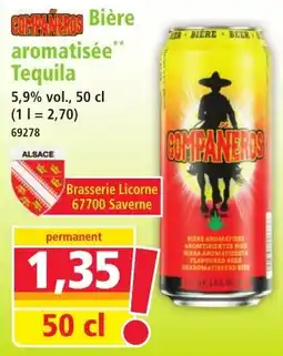 Norma COMPANEROS Bière aromatisée Tequila offre