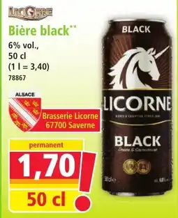 Norma LICORNE Bière black offre