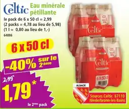 Norma Celtic Eau minérale pétillante offre