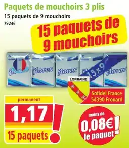 Norma florex mouchoirs offre