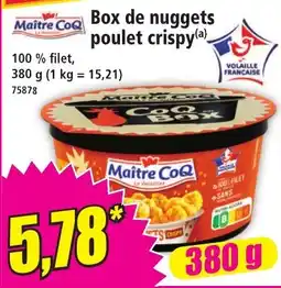 Norma Maitre CoQ Box de nuggets poulet crispy offre