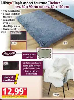 Norma Lifetex Tapis aspect fourrure Deluxe offre