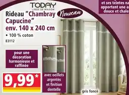 Norma TODAY Rideau "Chambray Capucine" offre