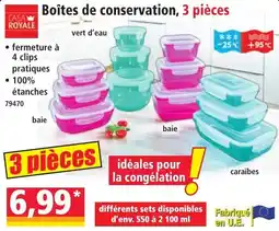 Norma CASA ROYALE Boîtes de conservation offre
