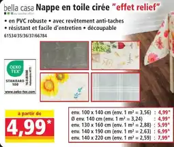 Norma bella casa Nappe en toile cirée "effet relief" offre
