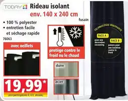 Norma TODAY Rideau isolant offre