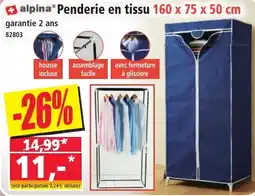 Norma alpina Penderie en tissu offre