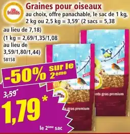 Norma little friends Graines pour oiseaux offre