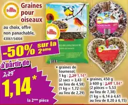 Norma friends Graines pour oiseaux offre