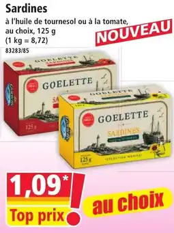 Norma GOELETTE Sardines offre