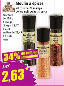 Norma OASE DER GEWURZE Moulin à épices offre