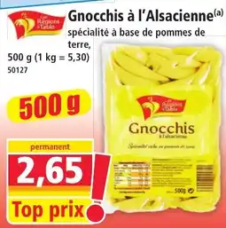 Norma Les Régions de Table Gnocchis à l'Alsacienne offre