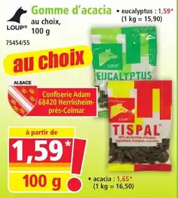 Norma LOUP Gomme d'acacia offre
