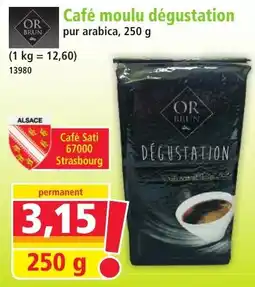 Norma OR BRUN Café moulu dégustation offre