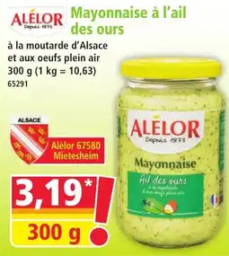 Norma ALÉLOR Mayonnaise à l'ail des ours offre