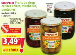Norma Beyer Fruits au sirop offre