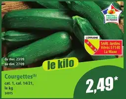Norma Courgettes offre