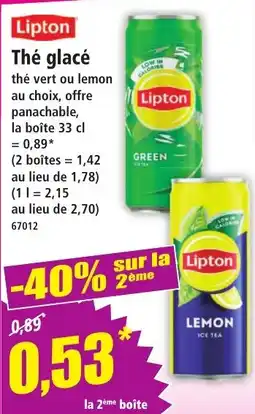 Norma Lipton Thé glacé offre