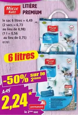 Norma Mieze Katz Litière Premium offre