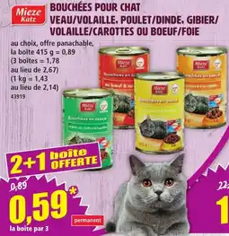 Norma Mieze Katz Bouchées pour chat offre