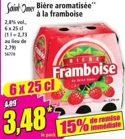 Norma Saint-Omer Bière aromatisée à la framboise offre